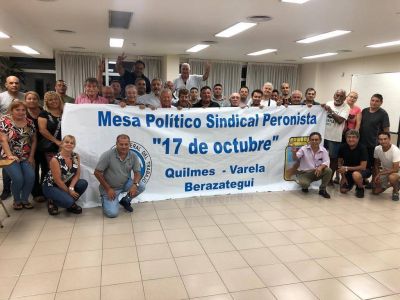 Se arma la mesa político sindical en Quilmes, Berazategui y Varela y aspiran a conseguir lugares en las listas