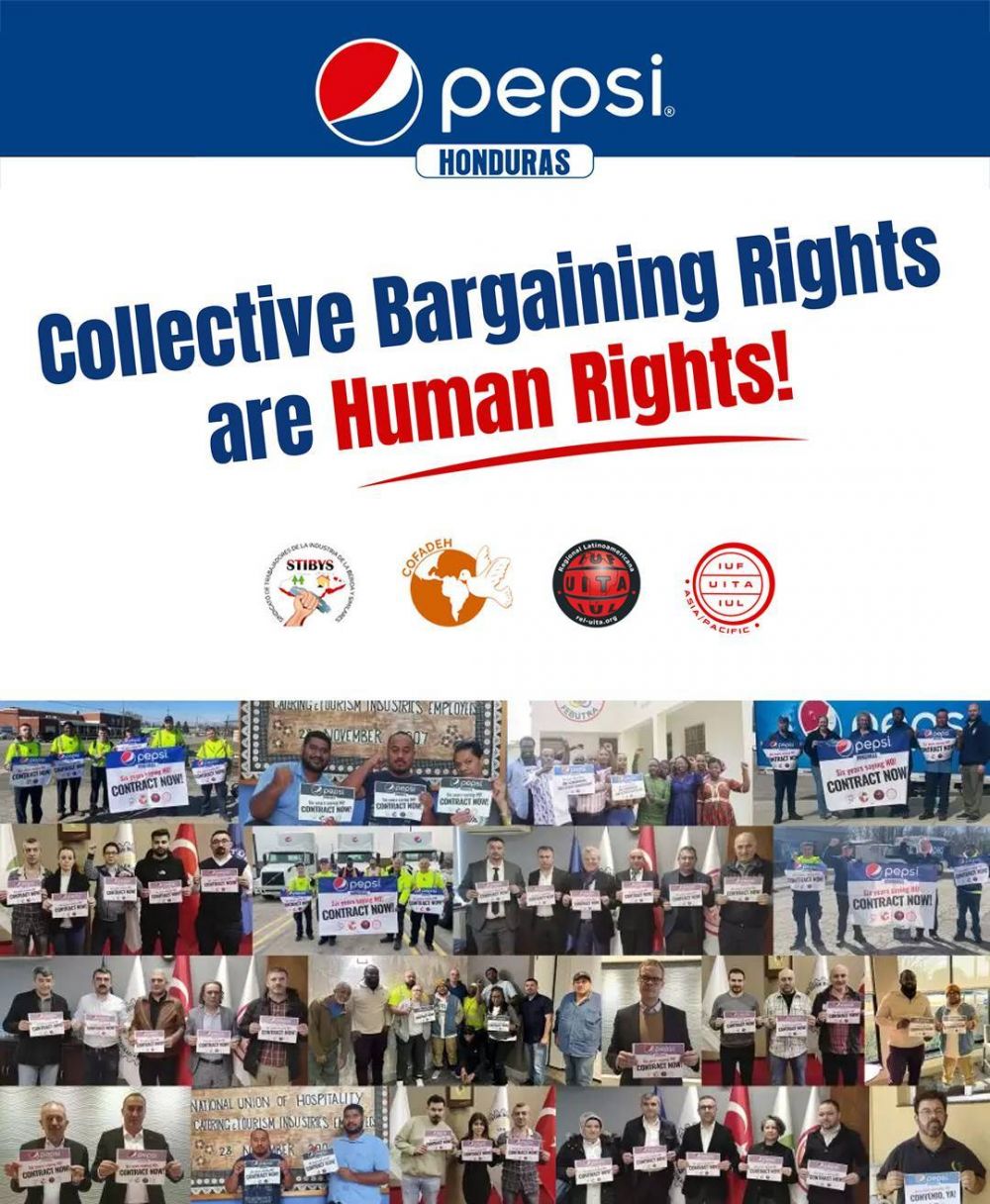 ¡Que se respeten los derechos de negociación colectiva en PepsiCo!