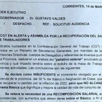 CGT Corrientes por el aumento salarial en la provincia: No alcanza a cubrir la canasta básica