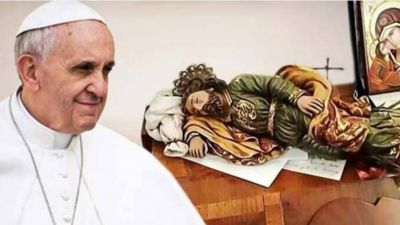 El papa Francisco envi� un regalo para la parroquia donde descubri� su vocaci�n sacerdotal