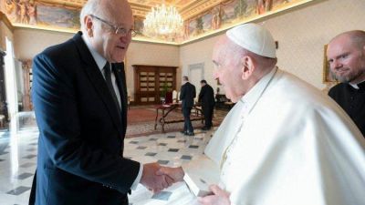 El Papa recibe al Primer Ministro liban�s: garantizar la paz y estabilidad en la regi�n