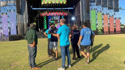 #Lollapalooza El Ministerio de Trabajo bonaerense recorrió el predio donde se realizará el festival que generará unos 15 mil empleos