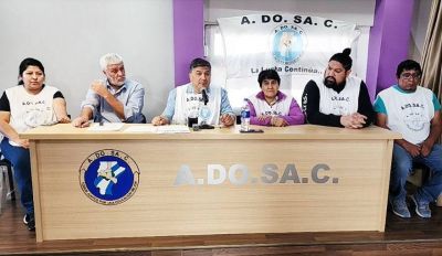 ADOSAC inició un paro de 48 horas por un aumento 