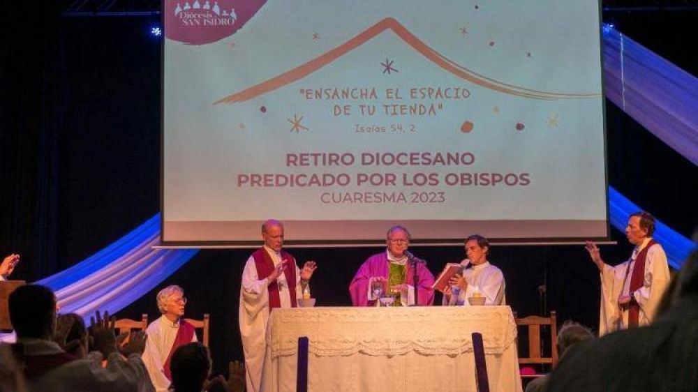 Los obispos de San Isidro predicaron un retiro de Cuaresma