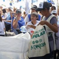 La Cmpora recolect los residuos generados en la columna que march durante el 24 de marzo