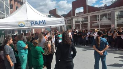Asamblea de trabajadores del Hospital Bernardo Houssay