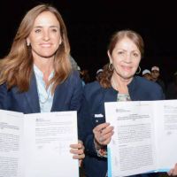 Blanca Cantero y Victoria Tolosa Paz inauguraron alumbrado público led en el barrio Las Lomas