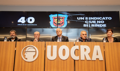 Dragybal celebró los 40 años de democracia con un acto en la UOCRA
