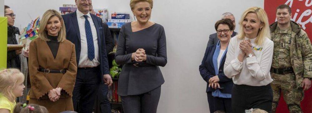 Las Primeras Damas de Ucrania y Polonia aplauden la labor de Cáritas