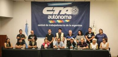 La CTA Autónoma convoca a una jornada de paros y movilizaciones
