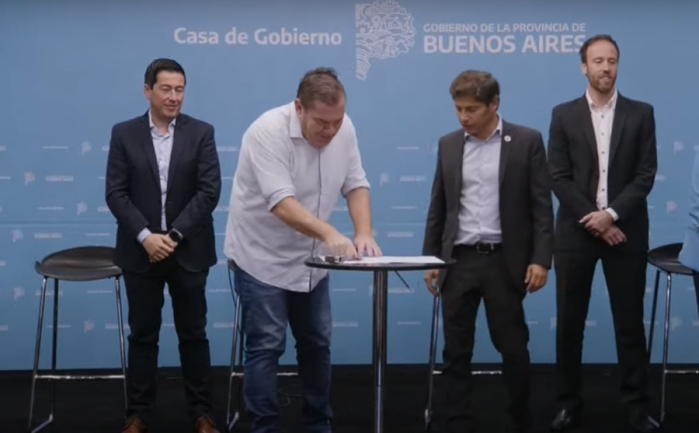 Kicillof y Montenegro firmaron un convenio para ejecutar obras por $1.498 millones en Mar del Plata