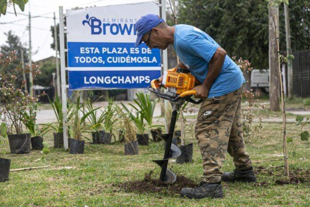 Con un plan de forestacin histrico, en Brown ya plantaron 5 mil rboles