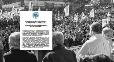 El documento completo de la CGT: «La Argentina que nos merecemos; estamos a tiempo»
