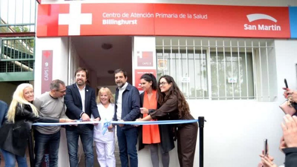 Fernando Moreira y Nicols Kreplak inauguraron el nuevo Centro de Salud de Billinghurst