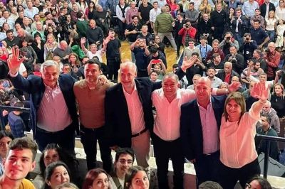 Bullrich, Rodríguez Larreta y Morales compartieron foto en el acto de lanzamiento de Juez en Córdoba