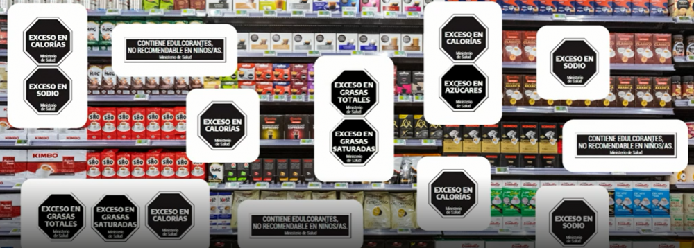 Octgonos negros. Cmo leer el etiquetado frontal de los productos y por qu divide a expertos en nutricin‎