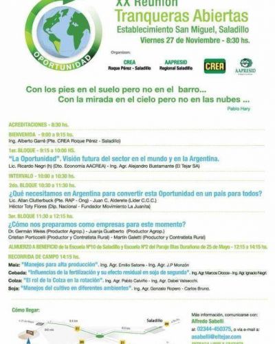 Grupo CREA organiza Jornada Tranqueras abiertas