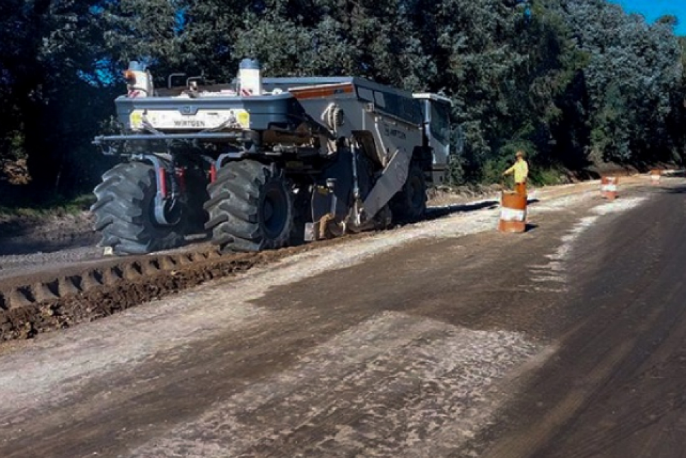 Avanzan las obras de asfalto en Circunvalacin Mar del Plata