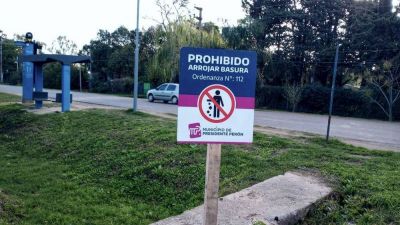 Presidente Perón | Campaña de concientización sobre el arrojo de residuos en le vía pública