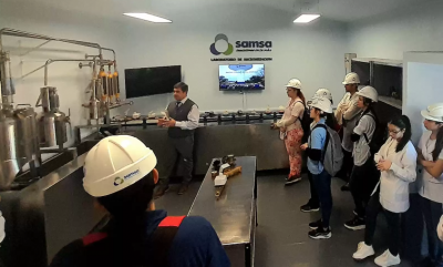 Estudiantes de Exactas visitaron la planta potabilizadora de Samsa