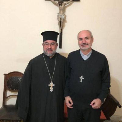 Monseor Braida se reuni con el vicario en la Argentina de la Iglesia Ortodoxa Griega