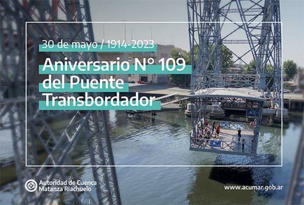 ACUMAR realiza actividades culturales por el 109° aniversario del Puente Transbordador