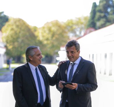 En plena tensin por la interna, Alberto Fernndez se reuni a solas con Sergio Massa
