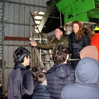 Ms de 150 jvenes visitaron la planta de tratamiento de residuos