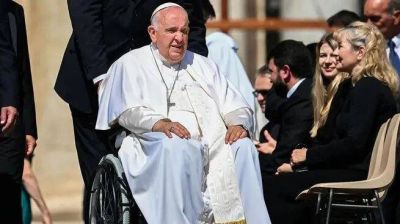 El Papa Francisco al dejar el hospital pidi� a la Argentina: 