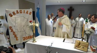 Mons. Garca Cuerva en Ro Gallegos: 'Fui bautizado como obispo por ustedes'