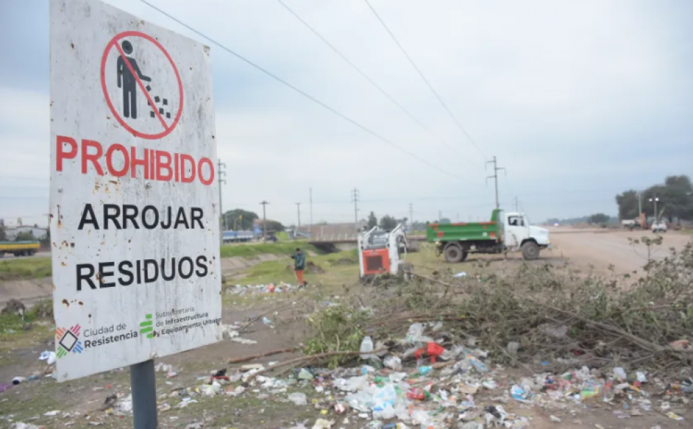 El Municipio erradic nuevos mini basurales en barrios del Sur de Resistencia