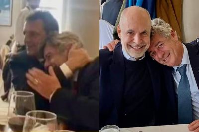De Massa a Larreta: las fotos de los abrazos que hicieron viral al presidente de la Rural en unas horas