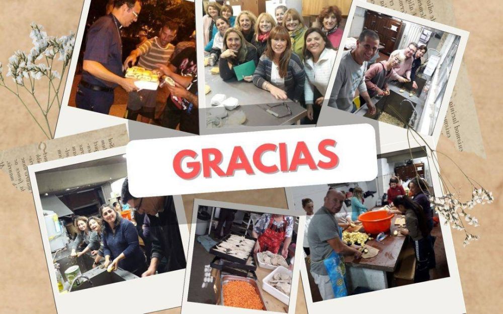 Agradecimiento del padre Obispo Gabriel, a los voluntarios y colaboradores de la noche de la caridad