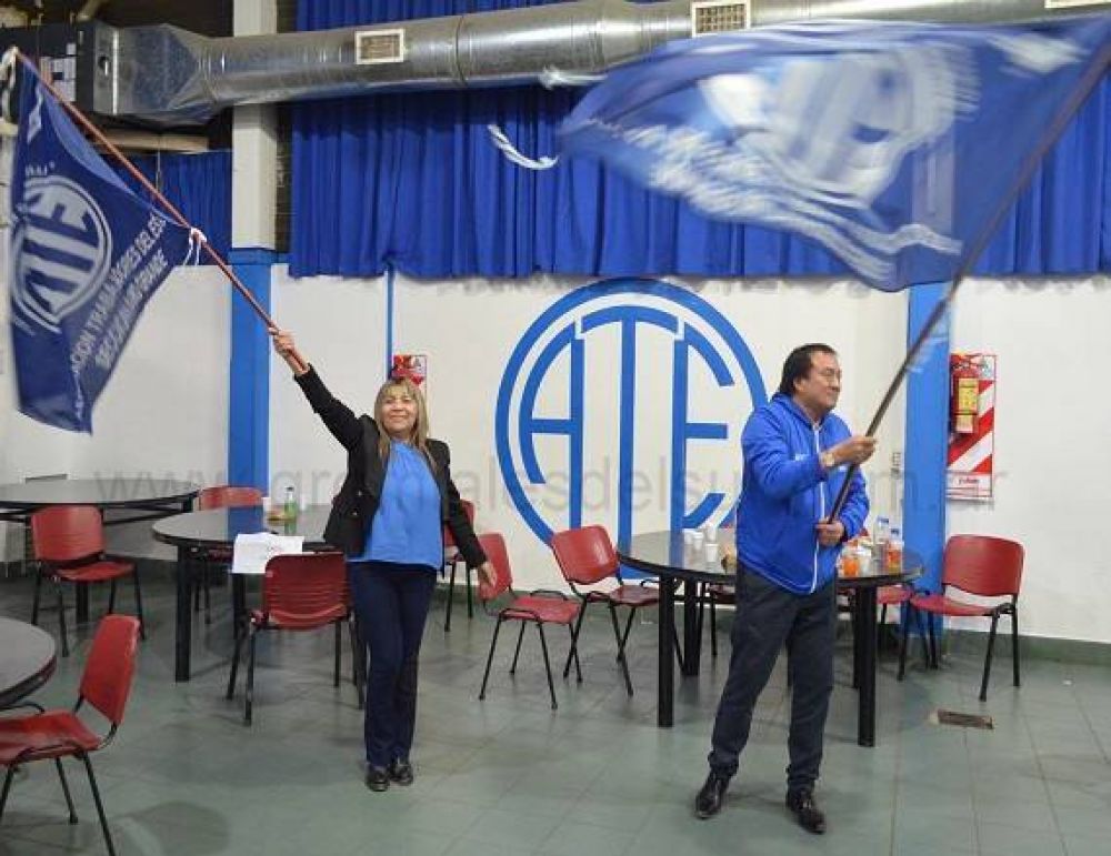 Felipe Concha y Violeta Santander fueron reelectos en ATE Río Grande