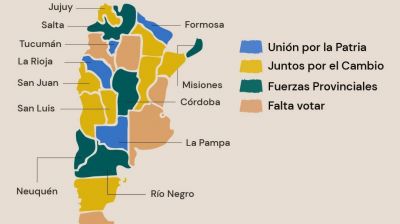 El mapa electoral a días de las PASO: en qué provincias ganó Juntos por el Cambio y en cuáles Unión por la Patria