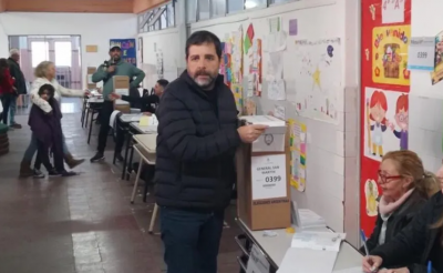 Fernando Moreira votó en San Martín