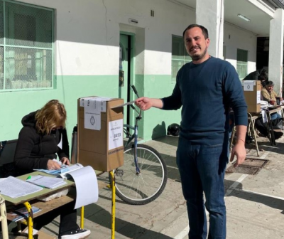 Votó Julián Amendolaggine en Berazategui