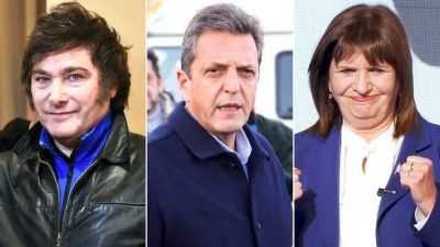 Cara a cara: Massa y Milei emergen como rivales y Bullrich se enfrenta a un dilema de hierro