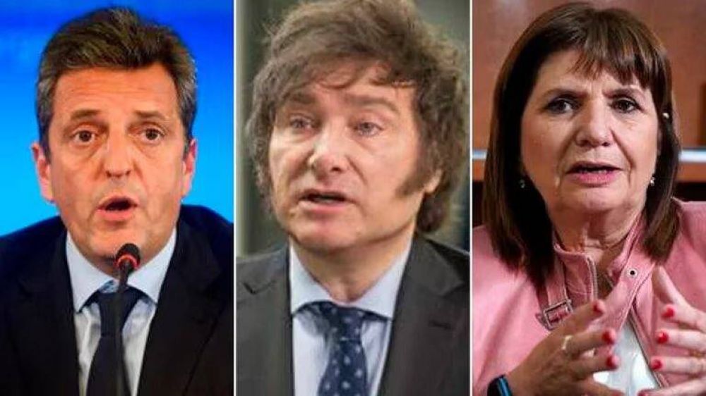 Sergio Massa les habl a los votantes que desconfan de Patricia Bullrich, y Javier Milei fue de la motosierra al pragmatismo