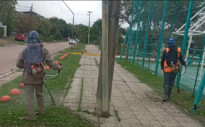 Los espacios verdes de la ciudad se ponen a punto con acciones de la comuna