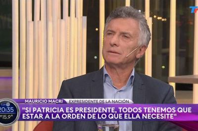 Mauricio Macri y la sobreactuación de su apoyo a Patricia Bullrich