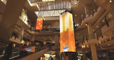 Fanta inunda el centro comercial La Vaguada con su sabor renovado en tecnologa 3D