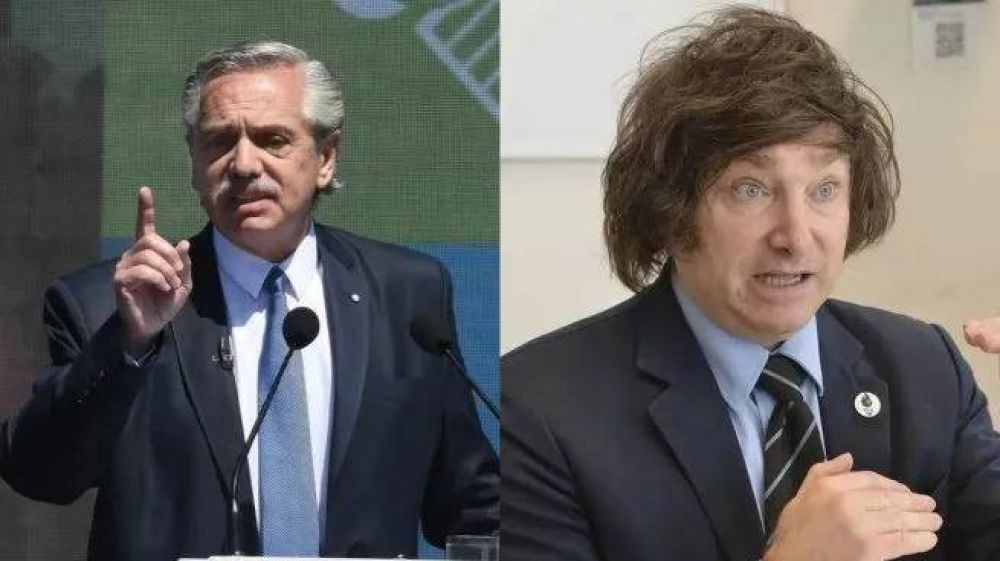 Alberto Fernndez contra Javier Milei: 