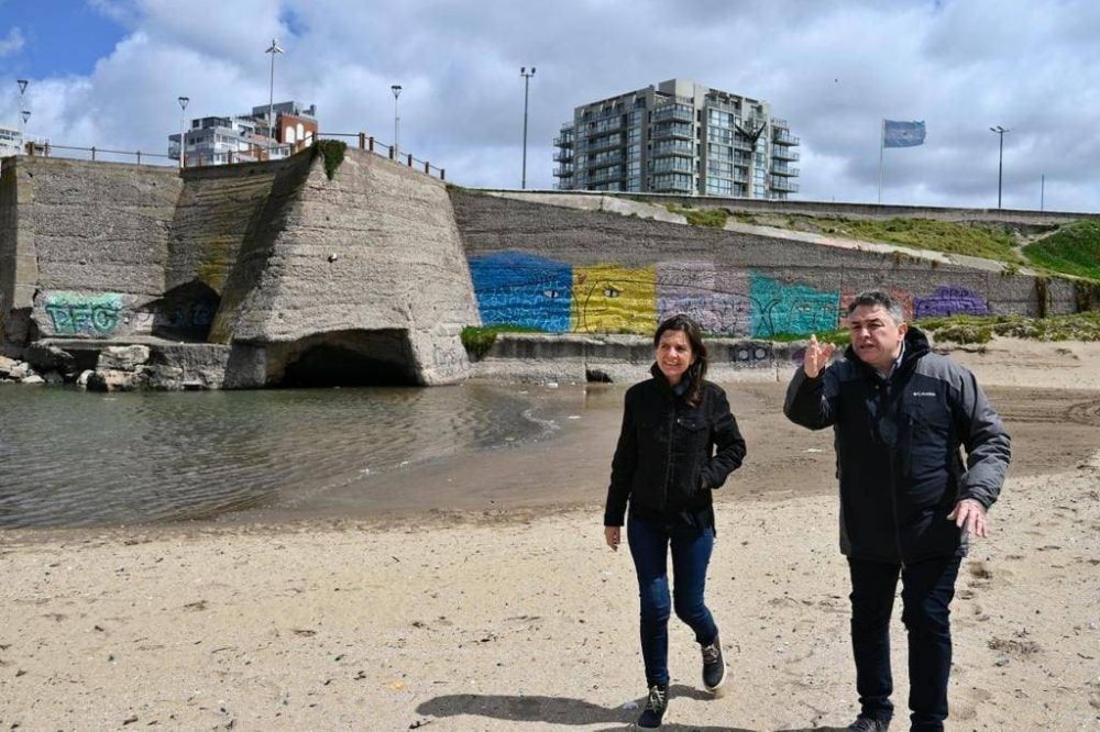Raverta impulsa una obra clave para terminar con la basura en las playas de Constitucin