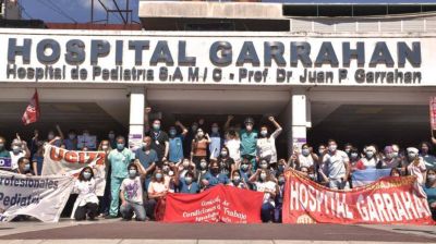 Trabajadores de la salud protestarn en el Garrahan contra los 