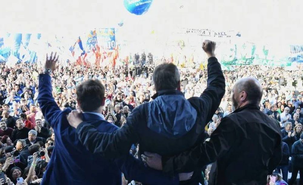 Massa cierra la campa�a con Axel en Provincia con sello peronista