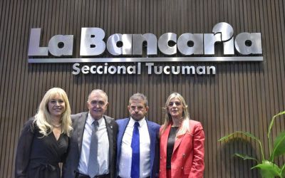 Con la presencia del gobernador electo, Osvaldo Jaldo, Cisneros encabezó la reinauguración de la sede de la Bancaria Tucumán