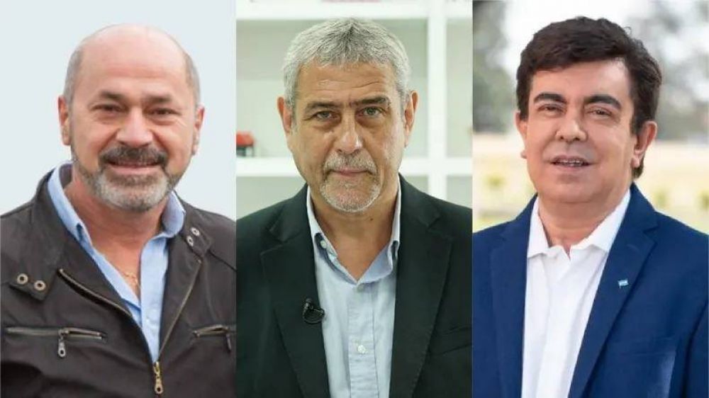 Mario Secco, Jorge Ferraresi y Fernando Espinoza, tres intendentes en ascenso