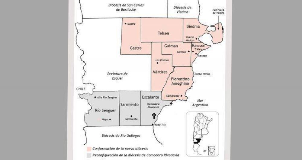 Rawson, nueva dicesis en la Argentina