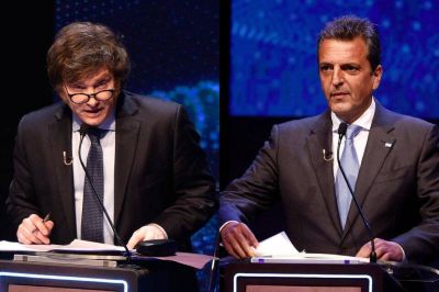 Sergio Massa y Javier Milei juegan sus últimas cartas en el debate presidencial